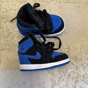 Kids Black and Blue Sneakers